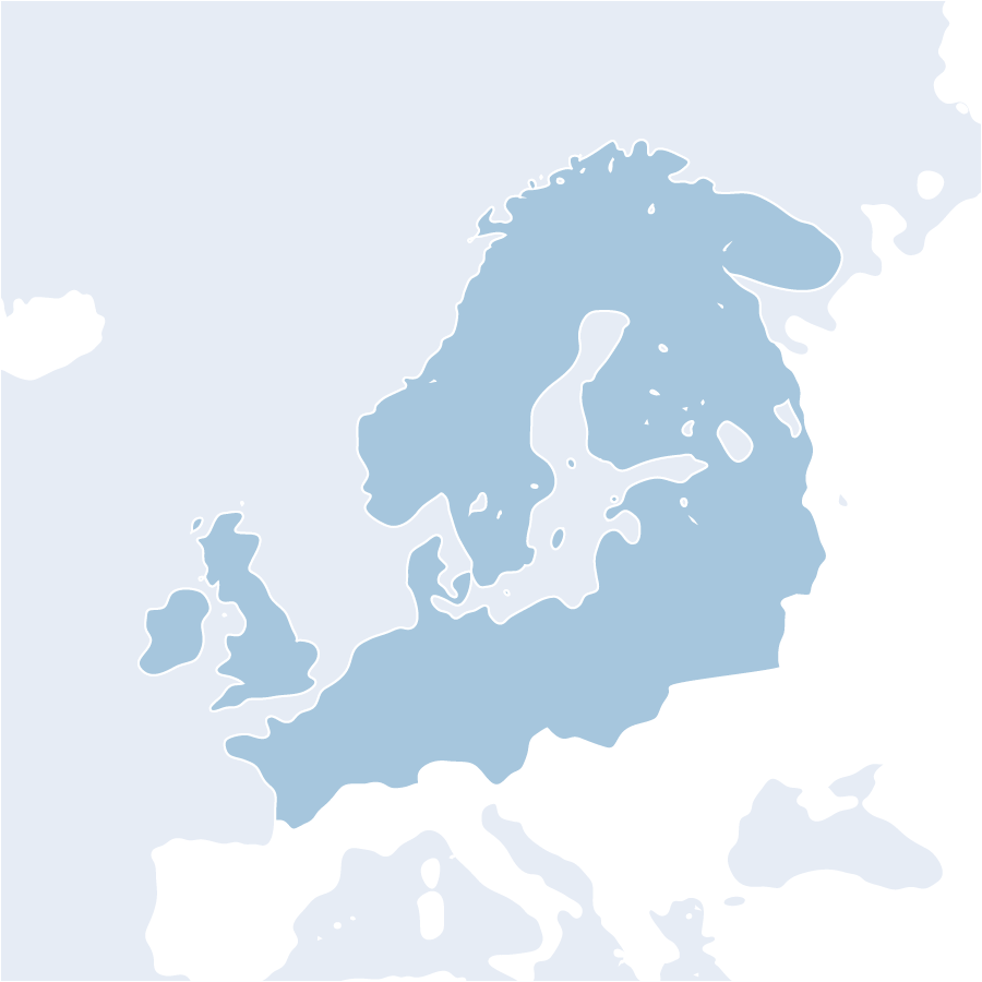 North Europe map